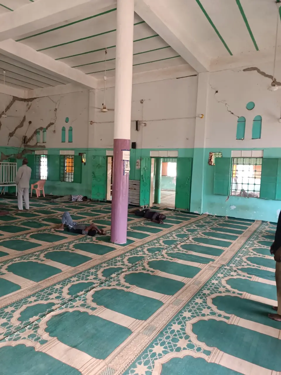 Prayer hall of the mosque